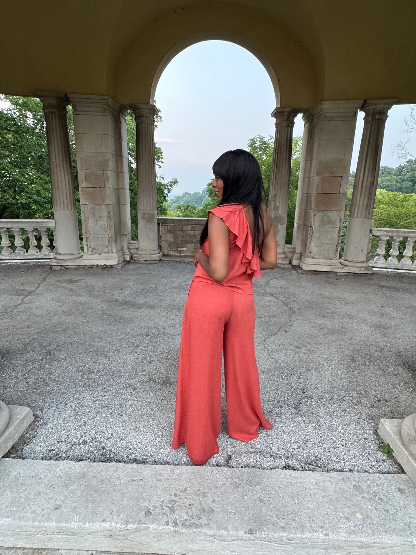 Sunset Muse Linen Set