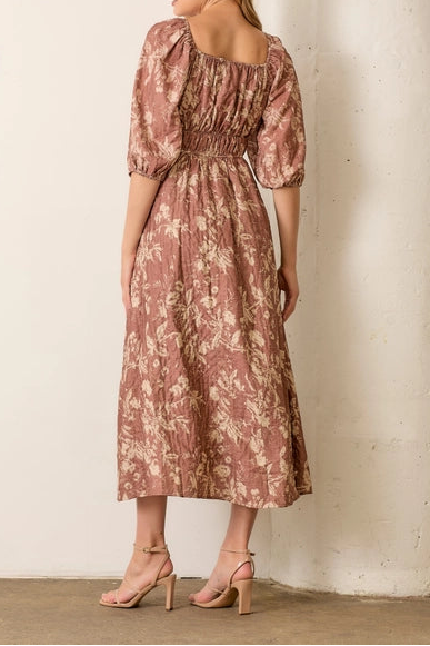 FINAL SALE - Textured Midi Dress