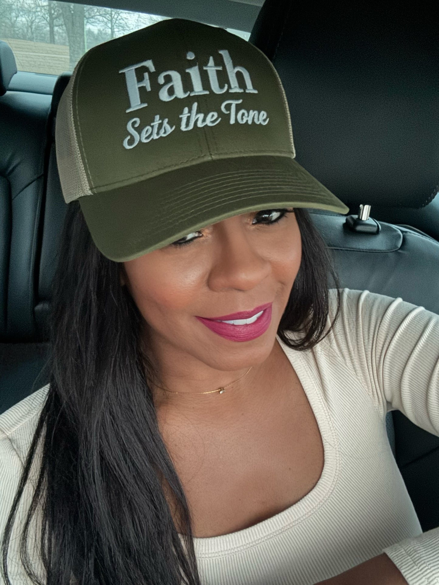 Faith Sets The Tone Trucker Cap