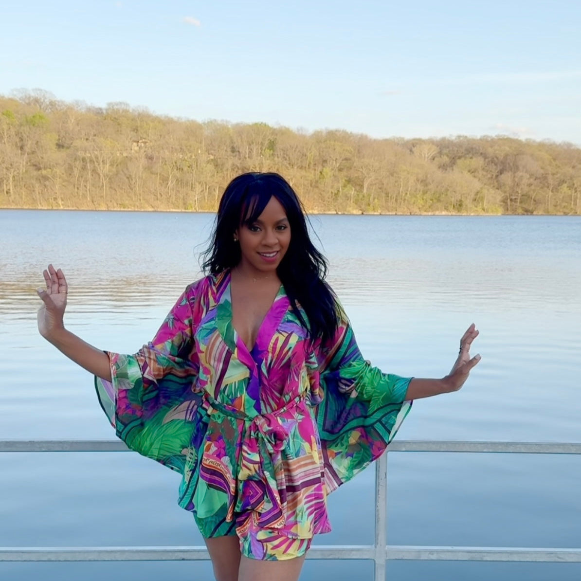 Luxurious Breeze two-piece short set