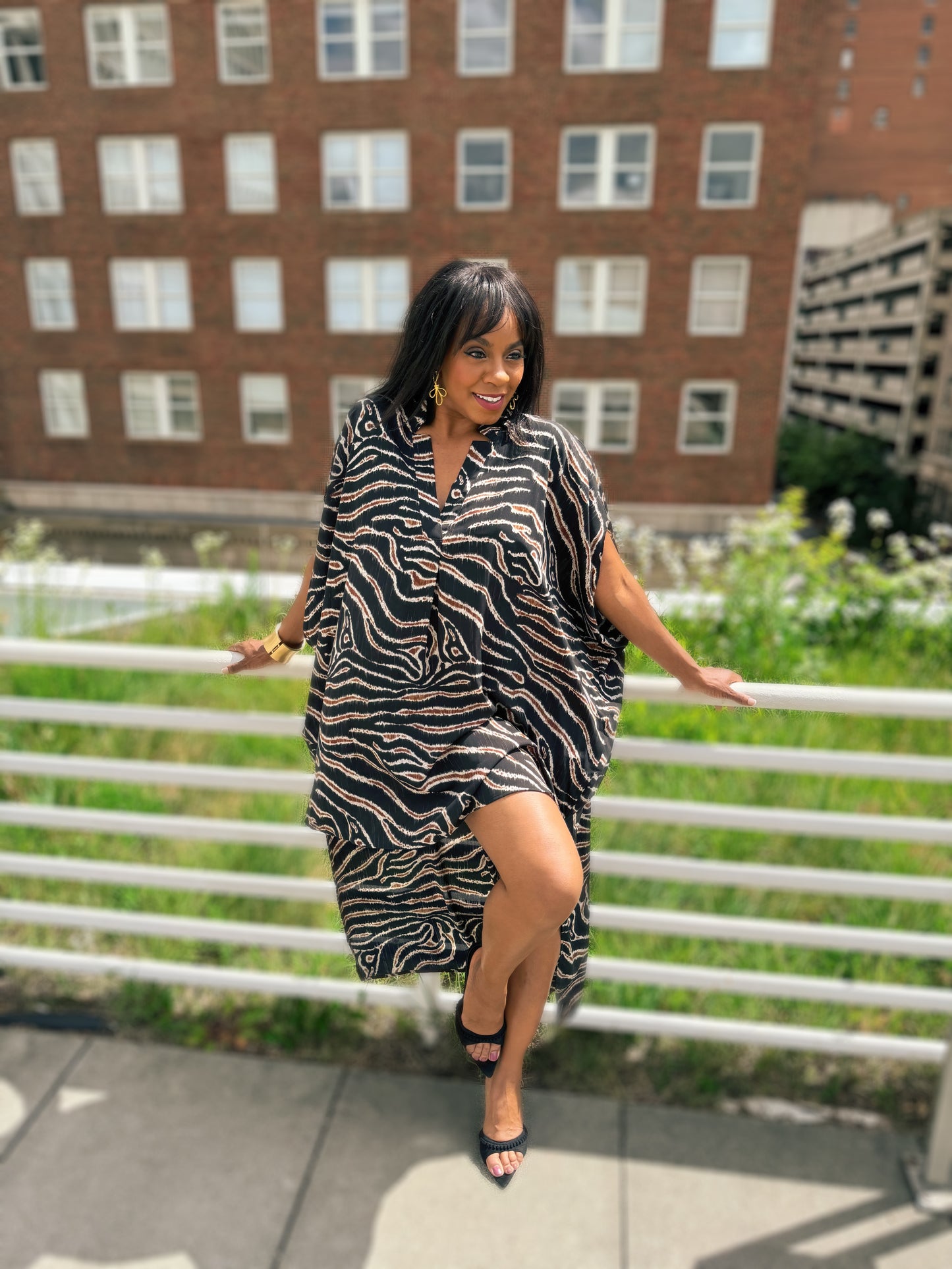 Untamed Glamour: Tiger Caftan