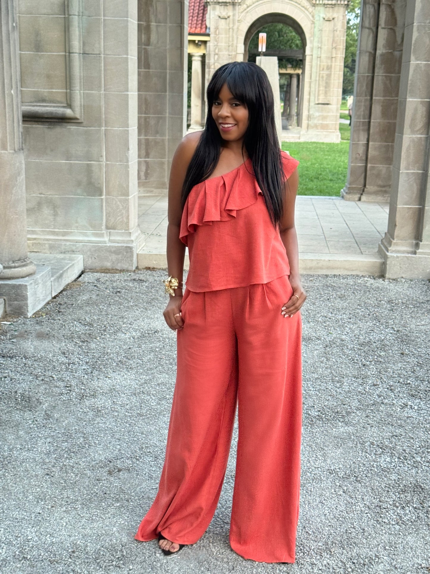 Sunset Muse Linen Set